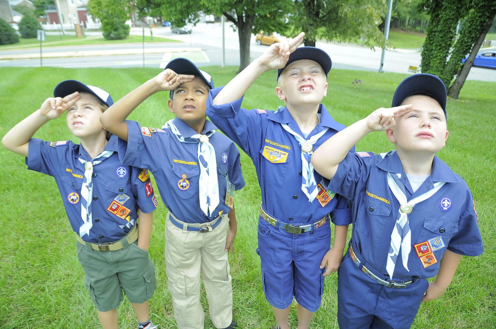 Bear Cub Scout Handbook 2014 - Cubs saluting the American flag